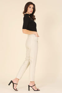 Vegan beauty leather pants