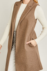 Classic Girl Fleece Long Line Vest