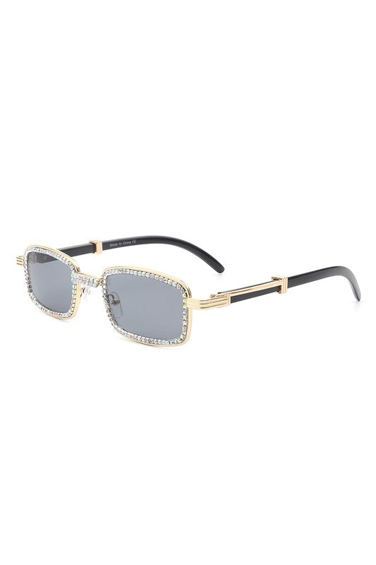 Rectangle Retro Vintage Square Sunglasses