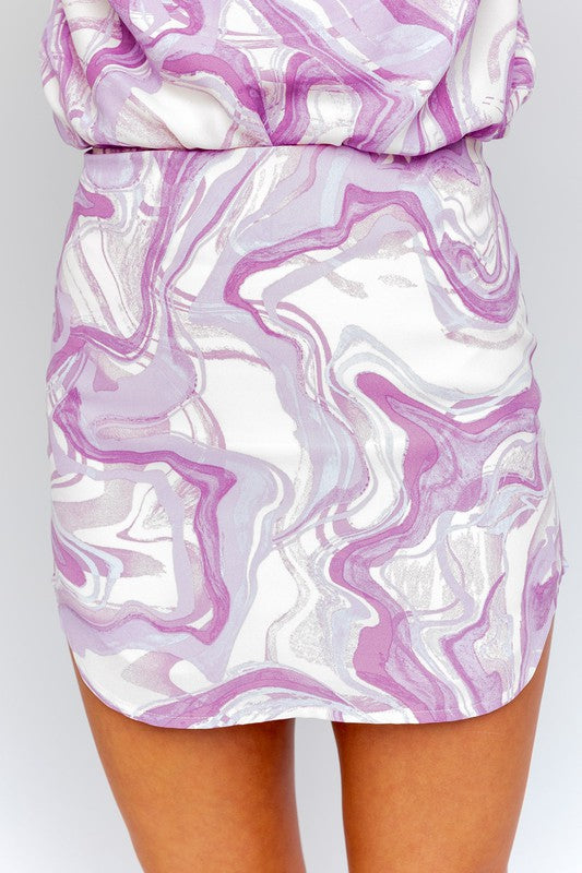 "Paint Me Purple" Mini Skirt