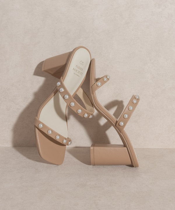 Victoria Pearl Strap Heel