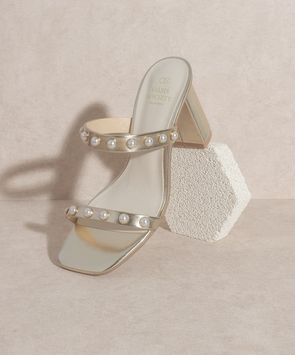 Victoria Pearl Strap Heel