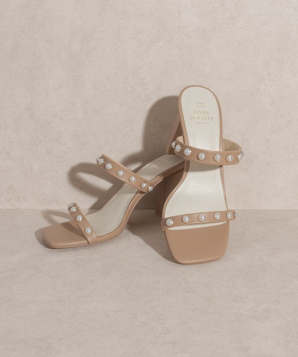 Victoria Pearl Strap Heel