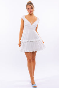 "Boho Cute Girl"  Ruffle Mini Dress