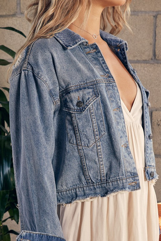 "Call On Me" Denim Jacket