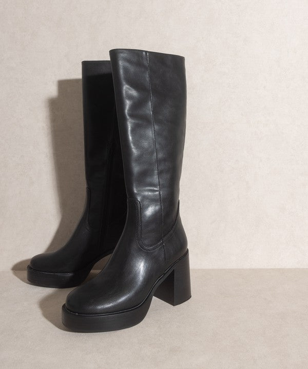 Midnight Love - Platform Knee-High Boots