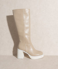 Midnight Love - Platform Knee-High Boots