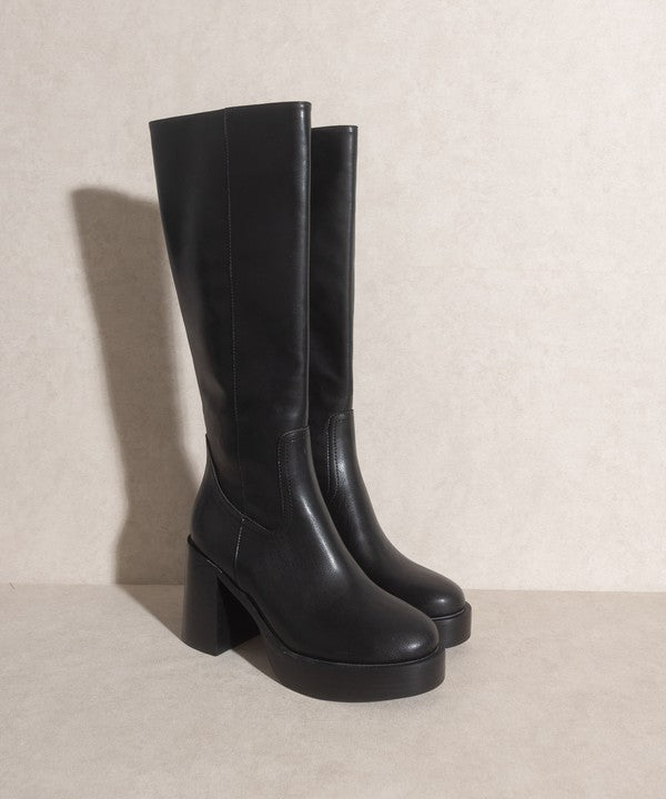 Midnight Love - Platform Knee-High Boots