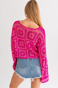 "The Pink Lady Lover" Crochet Top