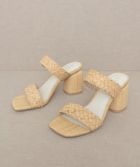 "Raffia" Sandal Heel