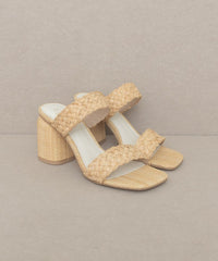 "Raffia" Sandal Heel