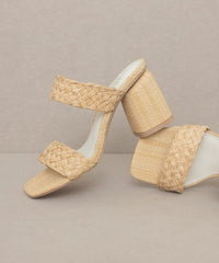 "Raffia" Sandal Heel