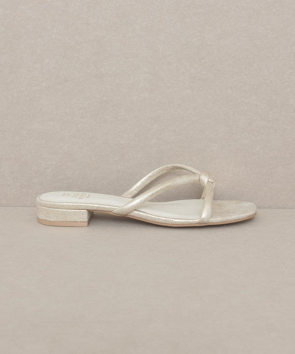 "What A Day" Delicate Knotted Flat Sandal