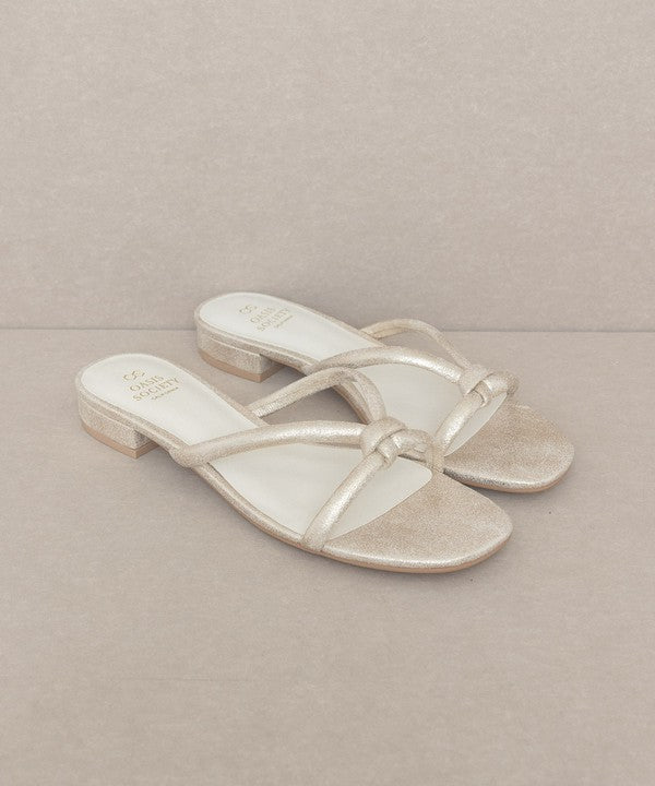 "What A Day" Delicate Knotted Flat Sandal