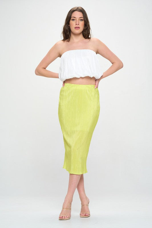 "Neon Bliss" Midi Skirt