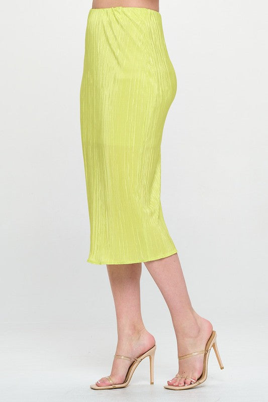 "Neon Bliss" Midi Skirt