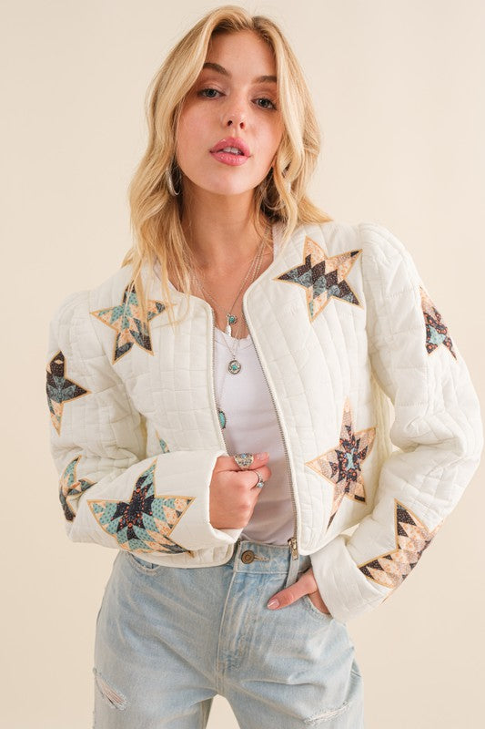 "Star Girl" Padded Western Jacket