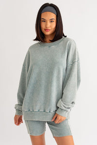 "Washed Lover" Oversized Pullover