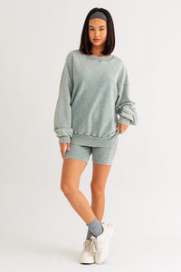 "Washed Lover" Oversized Pullover