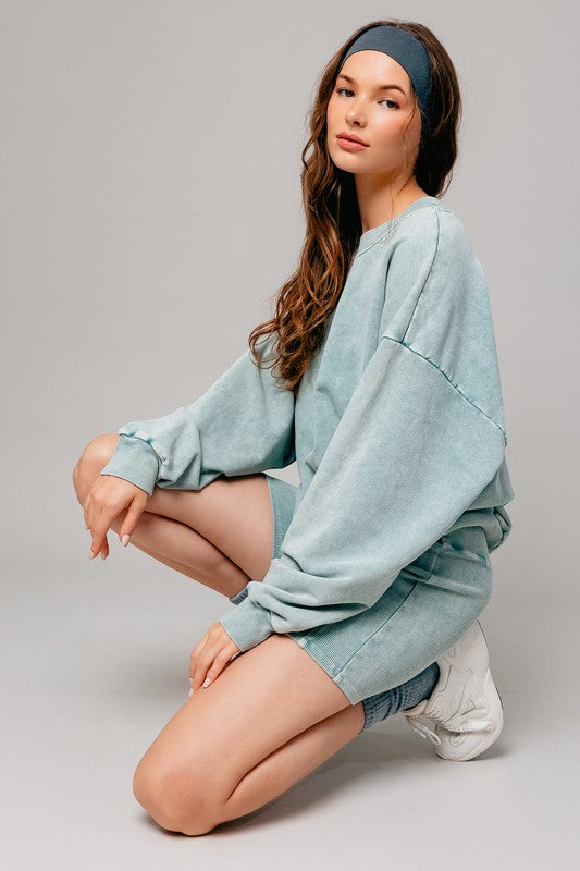 "Washed Lover" Oversized Pullover