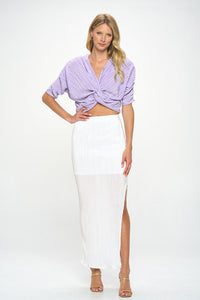 "Lover" Skirt with Slit