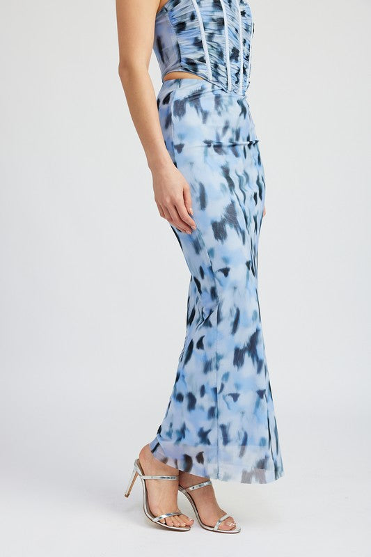 "Electric Blue" Maxi Skirt