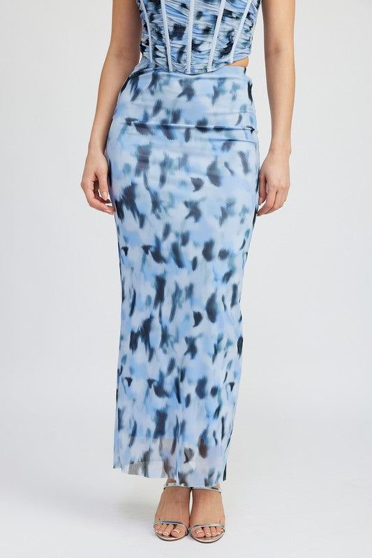 "Electric Blue" Maxi Skirt