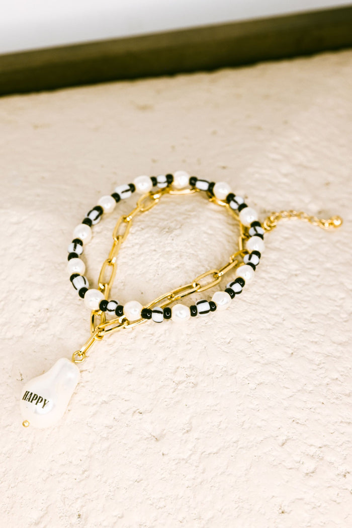 "Happy" Bracelet Set