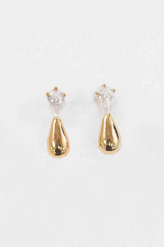 Droplet Stone Earrings