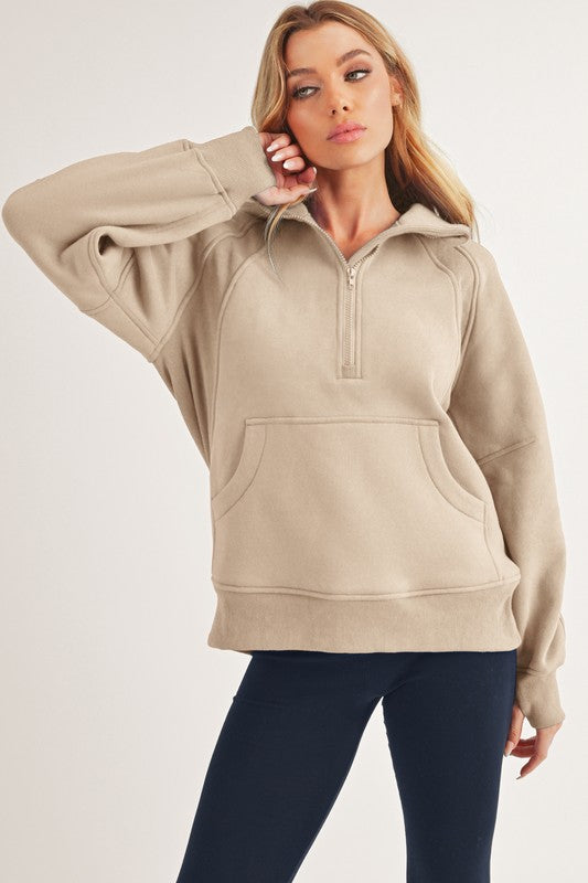 Long Drea Half-Zip Hoodie