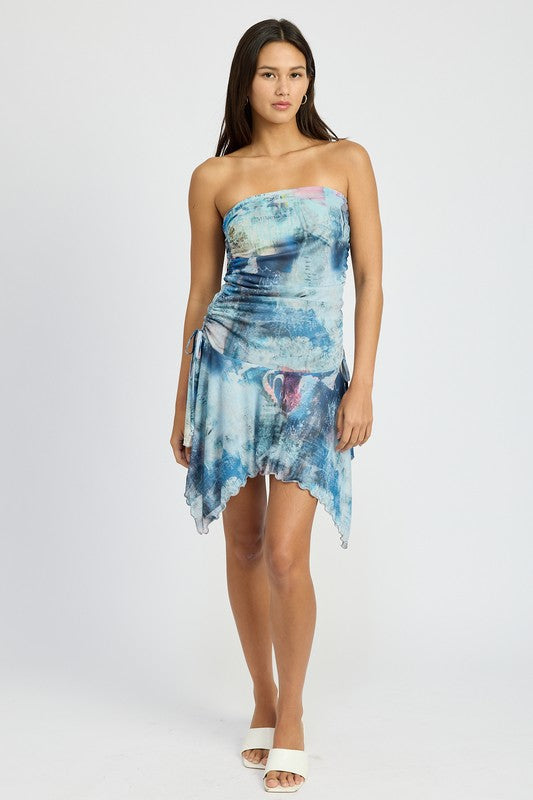 "Tie Dye Girl" Tube Dress