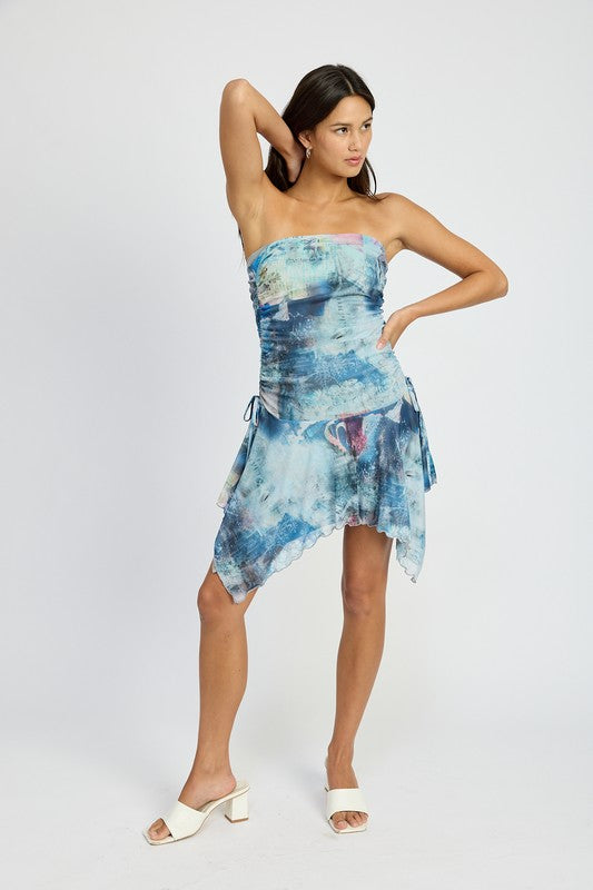 "Tie Dye Girl" Tube Dress