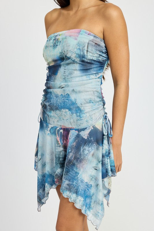 "Tie Dye Girl" Tube Dress