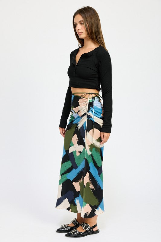 "Whimsical Wrap" Midi Skirt