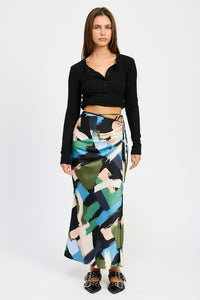 "Whimsical Wrap" Midi Skirt