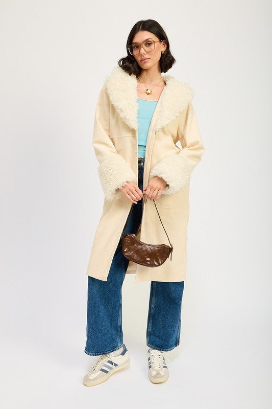 80's Lover - Faux Fur Mid Coat