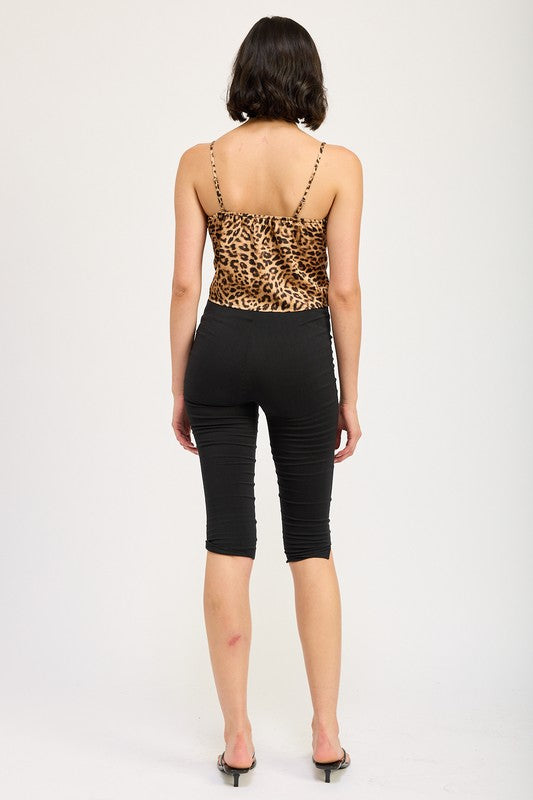 Leopard Lover - Laze Trim Flyaway Top