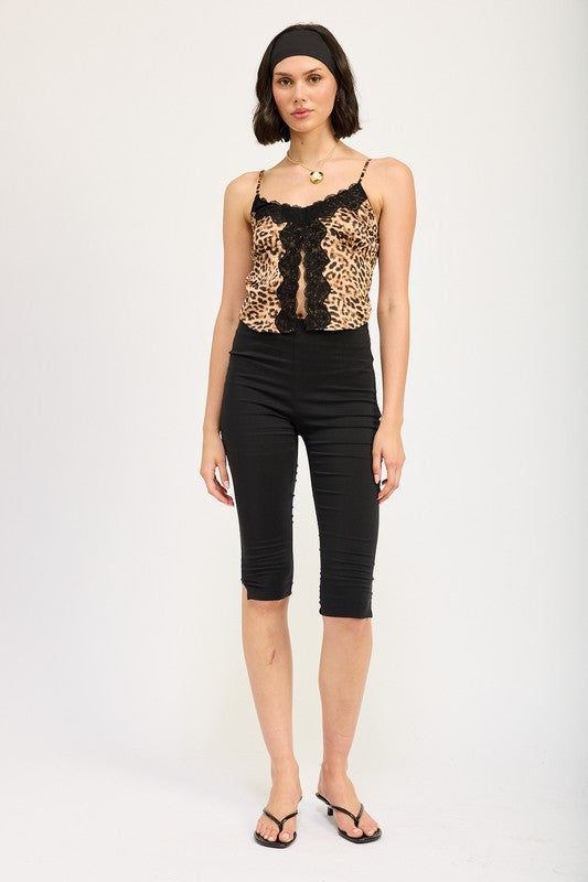 Leopard Lover - Laze Trim Flyaway Top