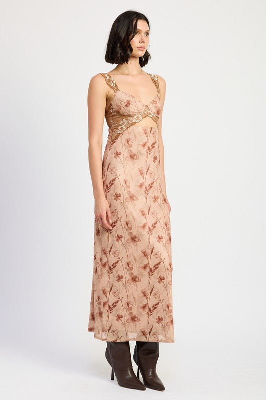 Fall In Love With her Lace Maxi Dress