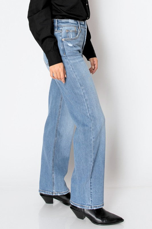 Fall Fun Tummy Control High Rise Straight Jeans