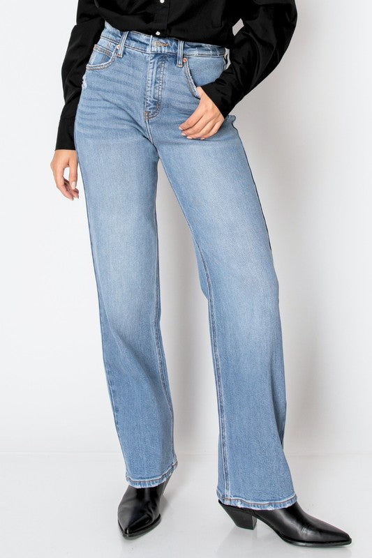 Fall Fun Tummy Control High Rise Straight Jeans