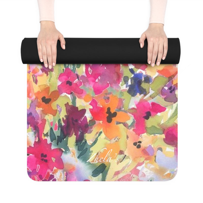 “Floral Bliss Yoga Mat” 🌸