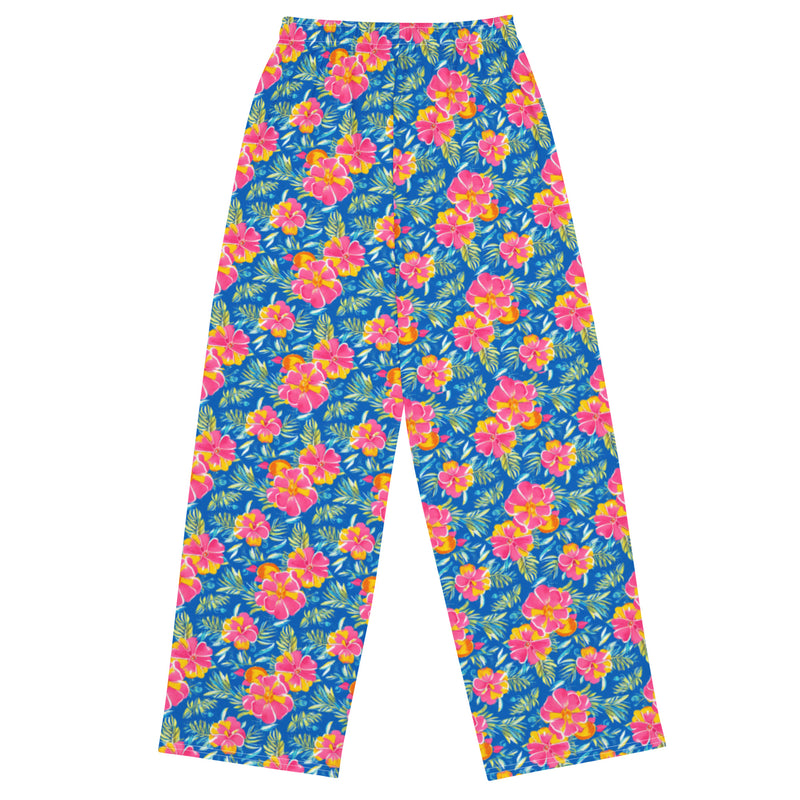 "Tropical Breeze" Unisex wide-leg pants