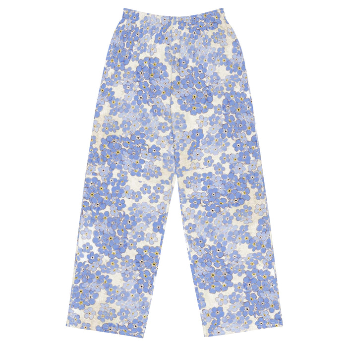 "Floral All-over print" unisex wide-leg pants