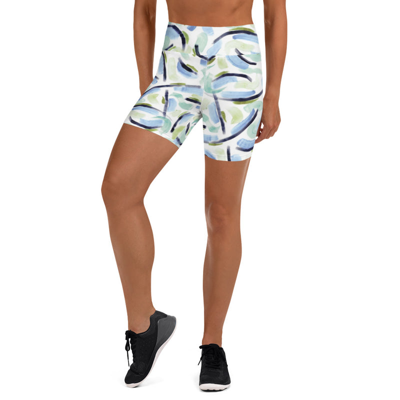 "Abstract" Yoga Shorts