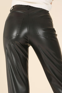 Vegan beauty leather pants